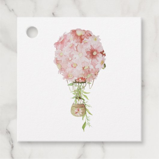 Hochzeit in Urlaubsort Watercolor Paris Geschenkanhänger (Vorderseite)