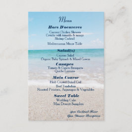 Hochzeit in Urlaubsorts-Menü des Ozean-I Menükarte