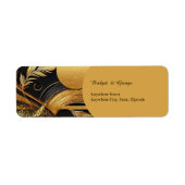 Hochzeit in Vintagem schwarzem Gold der 20er Jahre (Vorne)