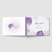 Hochzeit in Weiß und Lila Gästebuch (Voll)