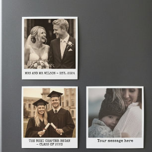 Hochzeit   Individuelle Foto-Erinnerungen zum erst Magnetkarte