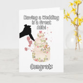 Hochzeit ist ein gutes Alibi-wahres Verbrechen Karte (Gelbe Blume)