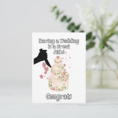 Hochzeit ist ein gutes Alibi-wahres Verbrechen Postkarte (Stehend Vorderseite)