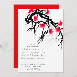 Hochzeit | Japanische Zweigstelle Blossom Einladung