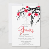 Hochzeit | Japanische Zweigstelle Blossom Einladung (Vorderseite)