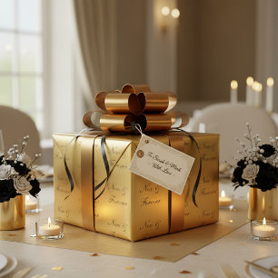 Hochzeit Jetzt & Für Immer Geschenkpapier