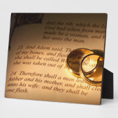 Hochzeit/Jubiläumsgeschenk-Plaque Fotoplatte (Seite)