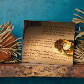 Hochzeit/Jubiläumsgeschenk-Plaque Fotoplatte (Seite)