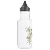 Hochzeit/Jubiläumsgrösse Edelstahlflasche (Links)