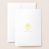 Hochzeit kann ich nicht darauf warten, dich zu hei folienkarte (Rückseite mit Umschlag)