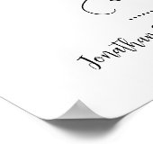 Hochzeit Keine zugeteilten Sitzplätze Sit Anywhere Poster (Ecke)