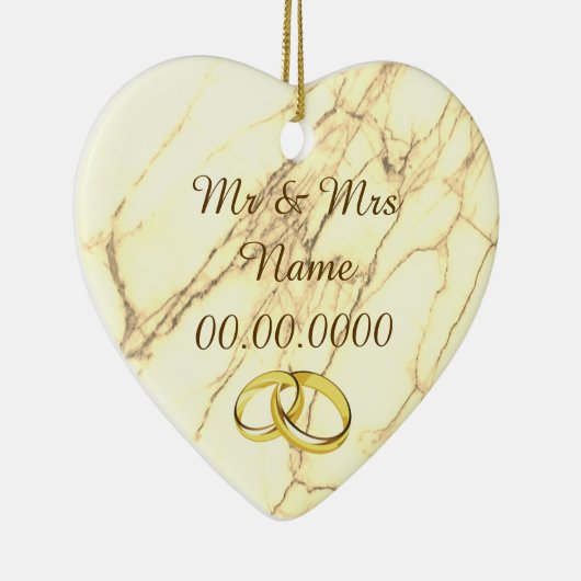 Hochzeit Keramik Ornament (Rechts)