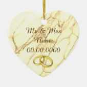 Hochzeit Keramik Ornament (Vorne)