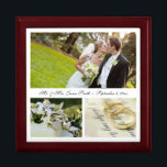 Hochzeit| Keulenbox Geschenkbox<br><div class="desc">Zeigen Sie Ihre Lieblingsbilder auf dem Deckel dieser schönen Schmuck-/Keepake-Box. Der Schmuckkasten aus lackiertem Holz ist in Golden Oak, Ebony Black, Emerald Green und Red Mahogany gehalten. Soft Filz schützt Ihre Schmuck und Sammlerstücke.</div>