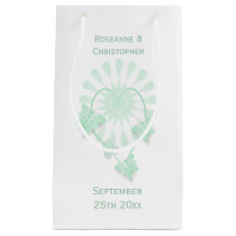 Hochzeit kleine Geschenktasche Peppermint Butterfl Geschenktüte