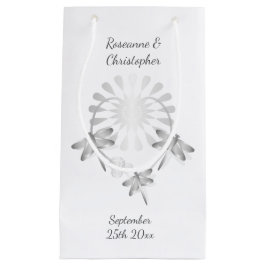 Hochzeit kleine Geschenktasche Silberdrachenfliege Kleine Geschenktüte