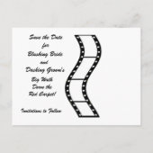 Hochzeit kommt bald - Save the Date Ankündigungspostkarte (Rückseite)