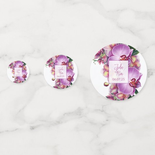 Hochzeit Konfetti (Vorderseiten)