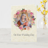 Hochzeit Königin Maria Blume Jesus Angels Karte (Gelbe Blume)