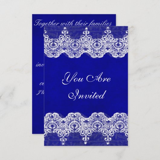 Hochzeit königliche Einladung Rustikale Burlap & L (Vorne/Hinten)