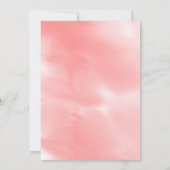 HOCHZEIT | Korallenfarben Rose Einladung (Rückseite)