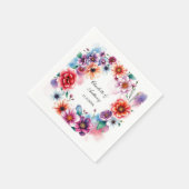 Hochzeit kreative Blumenbezeichnungen von Paar & D Serviette (Ecke)