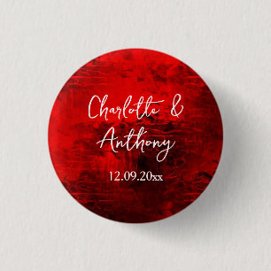Hochzeit kreatives Abstraktes Kunstwerk Rot Button