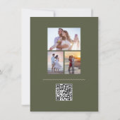 Hochzeit Küstenreiher Save the Date QR-Code (Rückseite)