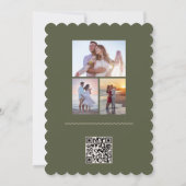 Hochzeit Küstenreiher Save the Date QR-Code (Rückseite)