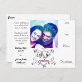 Hochzeit lädt Postcard personalisieren Einladungspostkarte (Vorne/Hinten)