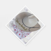 Hochzeit lässige Hochzeitseinladung Serviette (Ecke)