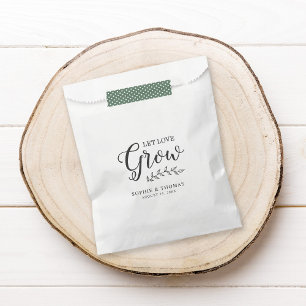 Hochzeit Lässt Liebe Wachsen Geschenktütchen