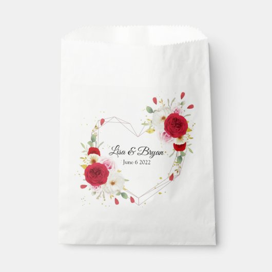 Hochzeit Leckerei Fvor Tasche Geschenktütchen (Vorderseite)