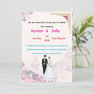 Hochzeit, Liebe, Braut, Gänseblümchen, Einladung,  Einladung