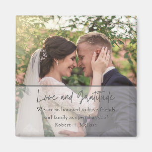 Hochzeit Liebe Dankbarkeit Foto Vielen Dank Magnet