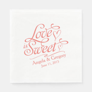 Hochzeit Liebe ist süß Candy Buffet Cornflakes O Serviette