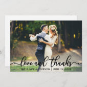 Hochzeit Liebe und danke Foto Danke B (Vorne/Hinten)