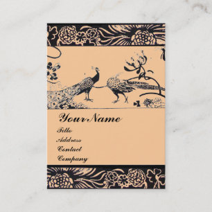 Hochzeit Liebesvögel, schwarz und weiß, rosa Visitenkarte