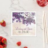 Hochzeit lila Bäume Serviette (Beispiel)