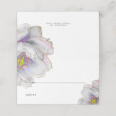 Hochzeit Lila Exotik Platzkarte (Außenseite Aufgefaltet)