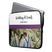 Hochzeit lila und weiß laptopschutzhülle (Vorderseite Links)