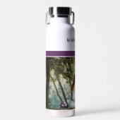 Hochzeit lila und weiß trinkflasche (Vorne)