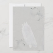 HOCHZEIT | Lilac Wisteria Abstrakt Alcohol Ink Einladung (Rückseite)