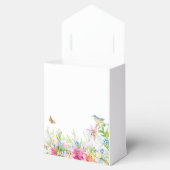 Hochzeit.Lilien und Vögel Wasserfarbe Geschenkschachtel (Geöffnet)