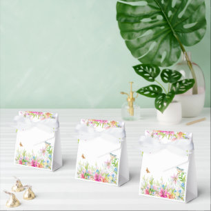 Hochzeit.Lilien und Vögel Wasserfarbe Geschenkschachtel
