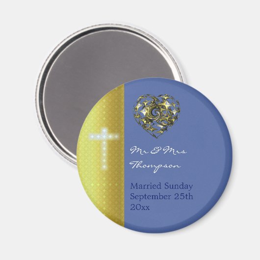 Hochzeit Magnet (Vorderseite/Rückseite)