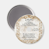 Hochzeit Magnet (Vorderseite/Rückseite)