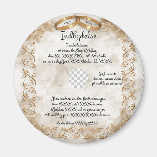 Hochzeit Magnet (Vorne)