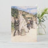 Hochzeit März von Robinson, Impressionismus Art Einladung (Stehend Vorderseite)