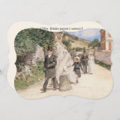 Hochzeit März von Robinson, Vintager Impressionism Einladung (Vorne/Hinten)